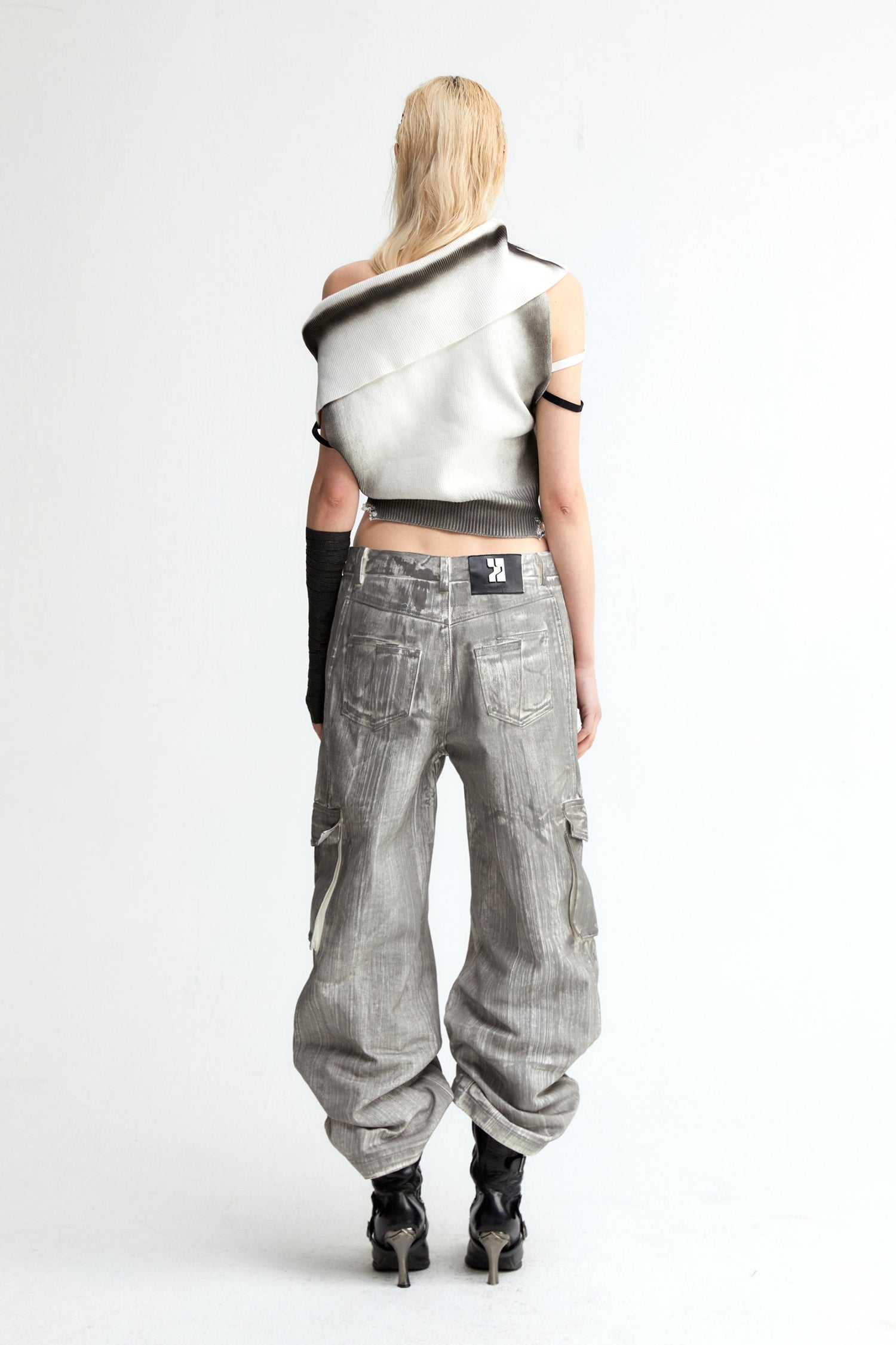 One Shoulder Knit Top In White - YJ1NGZYZJ? Official