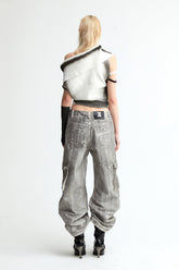 One Shoulder Knit Top In White - YJ1NGZYZJ? Official