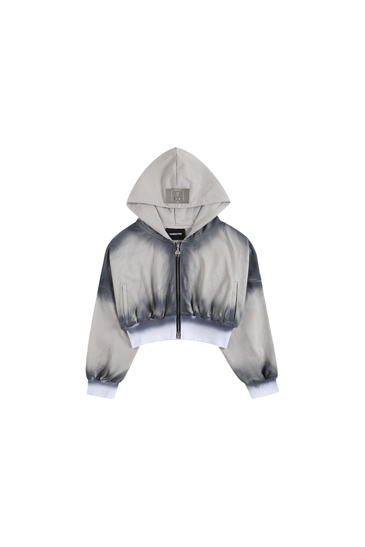 Blue Overdyed Hoodie With Socket Logo