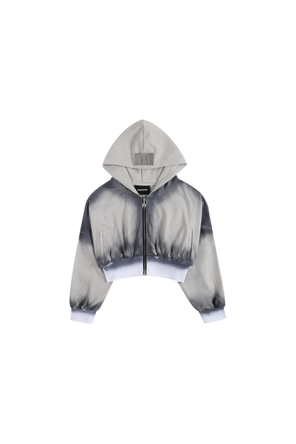 Blue Overdyed Hoodie With Socket Logo