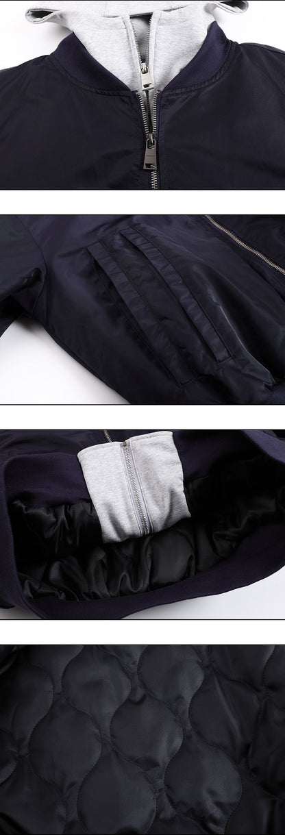 Oversized Bomber Jacket In Blue