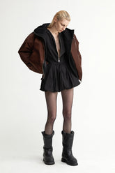 Oversized Bomber Jacket In Brown - YJ1NGZYZJ? Official