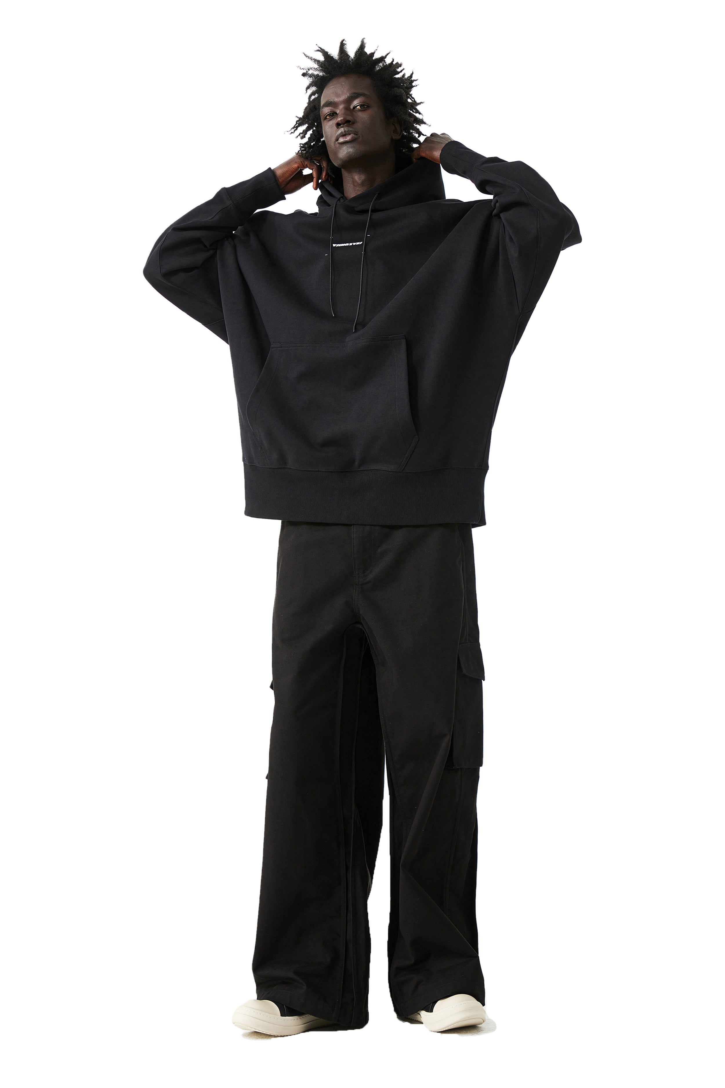 Printed Hoodie In Black - YJ1NGZYZJ? Official