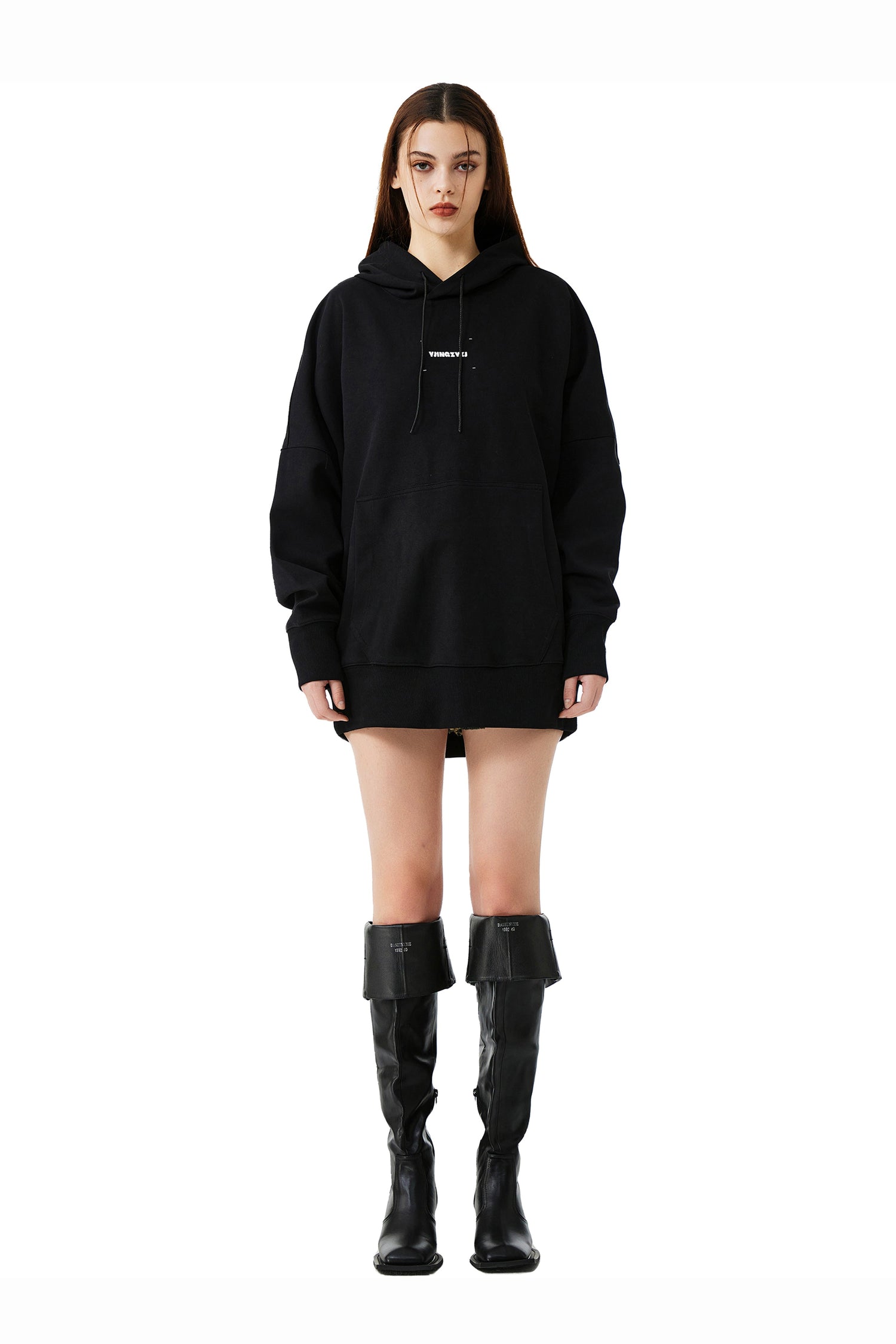 Printed Hoodie In Black - YJ1NGZYZJ? Official