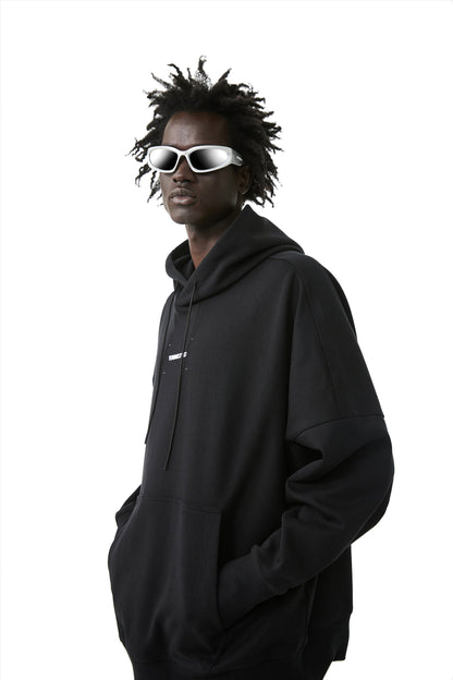 Printed Hoodie In Black - YJ1NGZYZJ? Official
