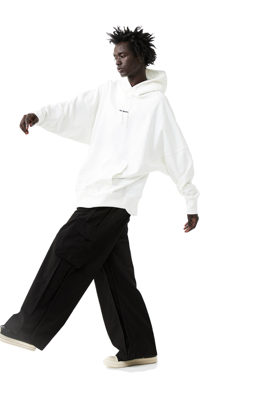 Printed Hoodie In White - YJ1NGZYZJ? Official