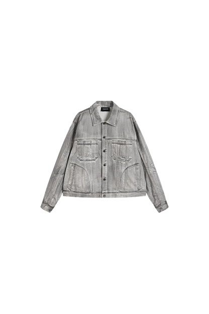 Scrawl Oversized Denim Jacket - YJ1NGZYZJ? Official