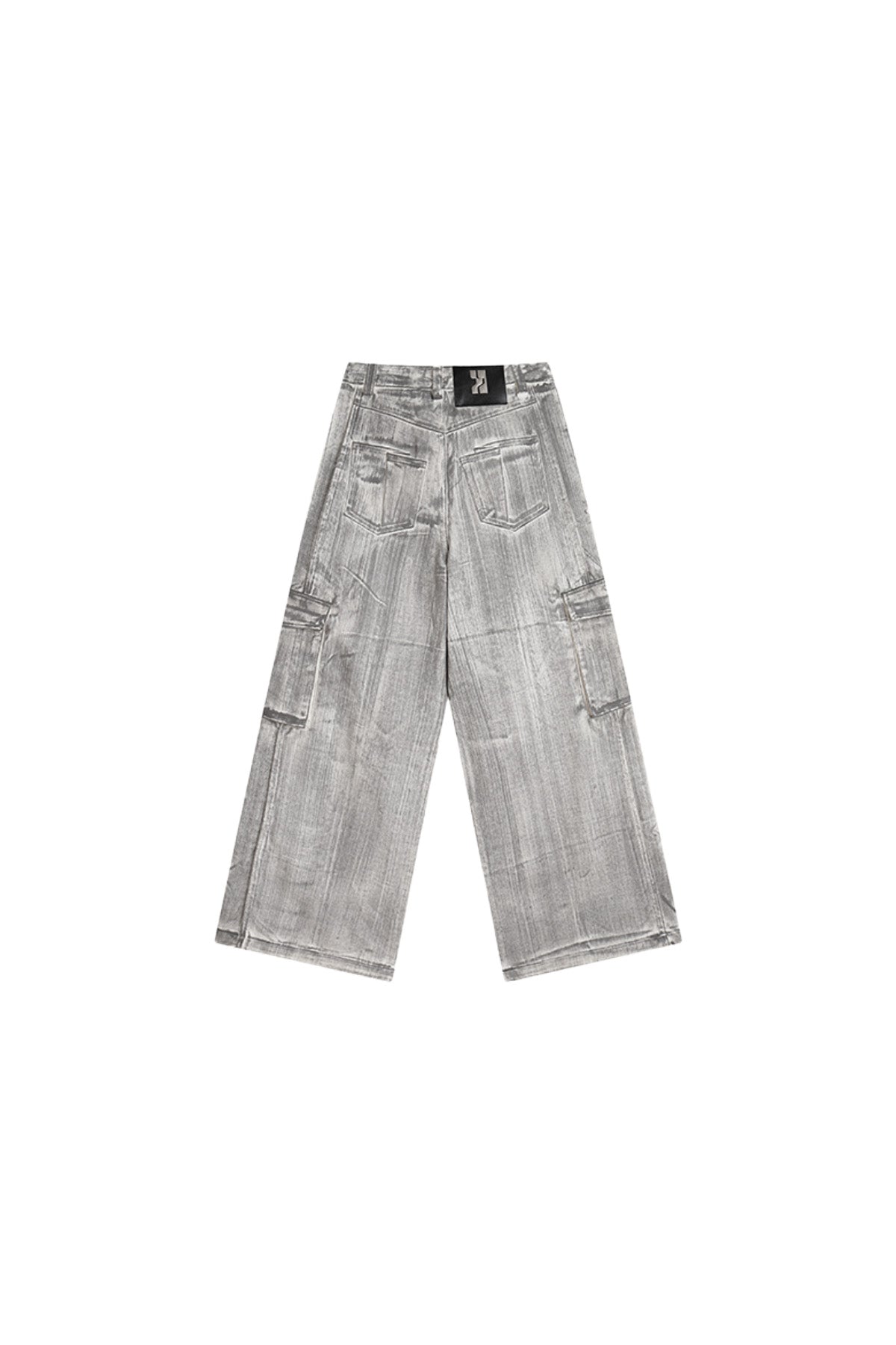Scrawl Wide-Leg Cargo Jeans - YJ1NGZYZJ? Official