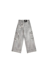 Scrawl Wide-Leg Cargo Jeans - YJ1NGZYZJ? Official