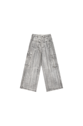 Scrawl Wide-Leg Cargo Jeans - YJ1NGZYZJ? Official