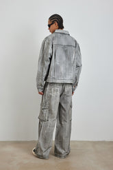 Scrawl Wide-Leg Cargo Jeans - YJ1NGZYZJ? Official