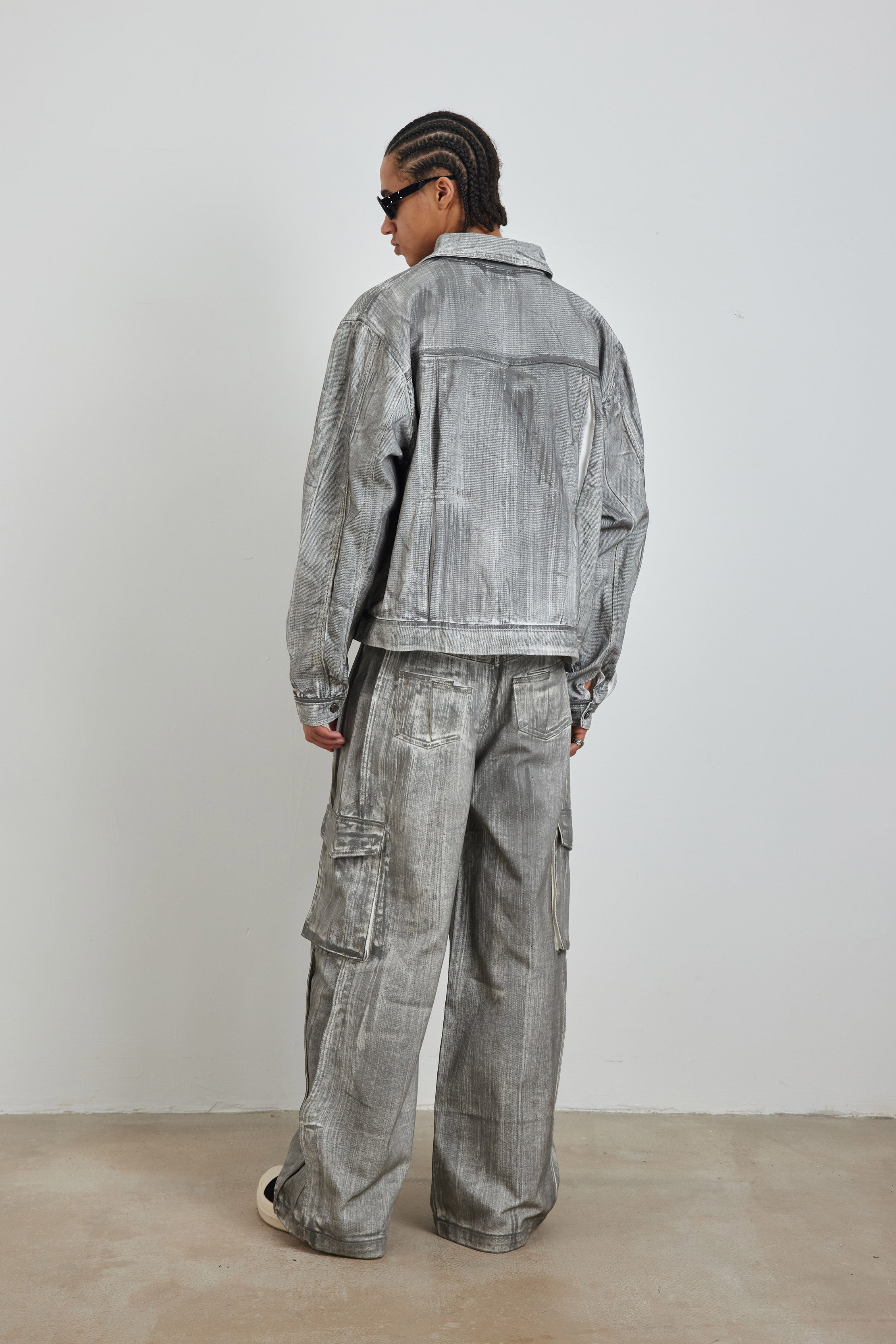 Scrawl Wide-Leg Cargo Jeans - YJ1NGZYZJ? Official