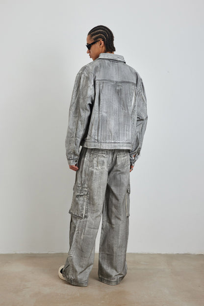 Scrawl Wide-Leg Cargo Jeans - YJ1NGZYZJ? Official