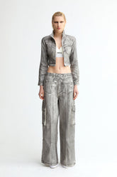 Scrawl Wide-Leg Cargo Jeans - YJ1NGZYZJ? Official