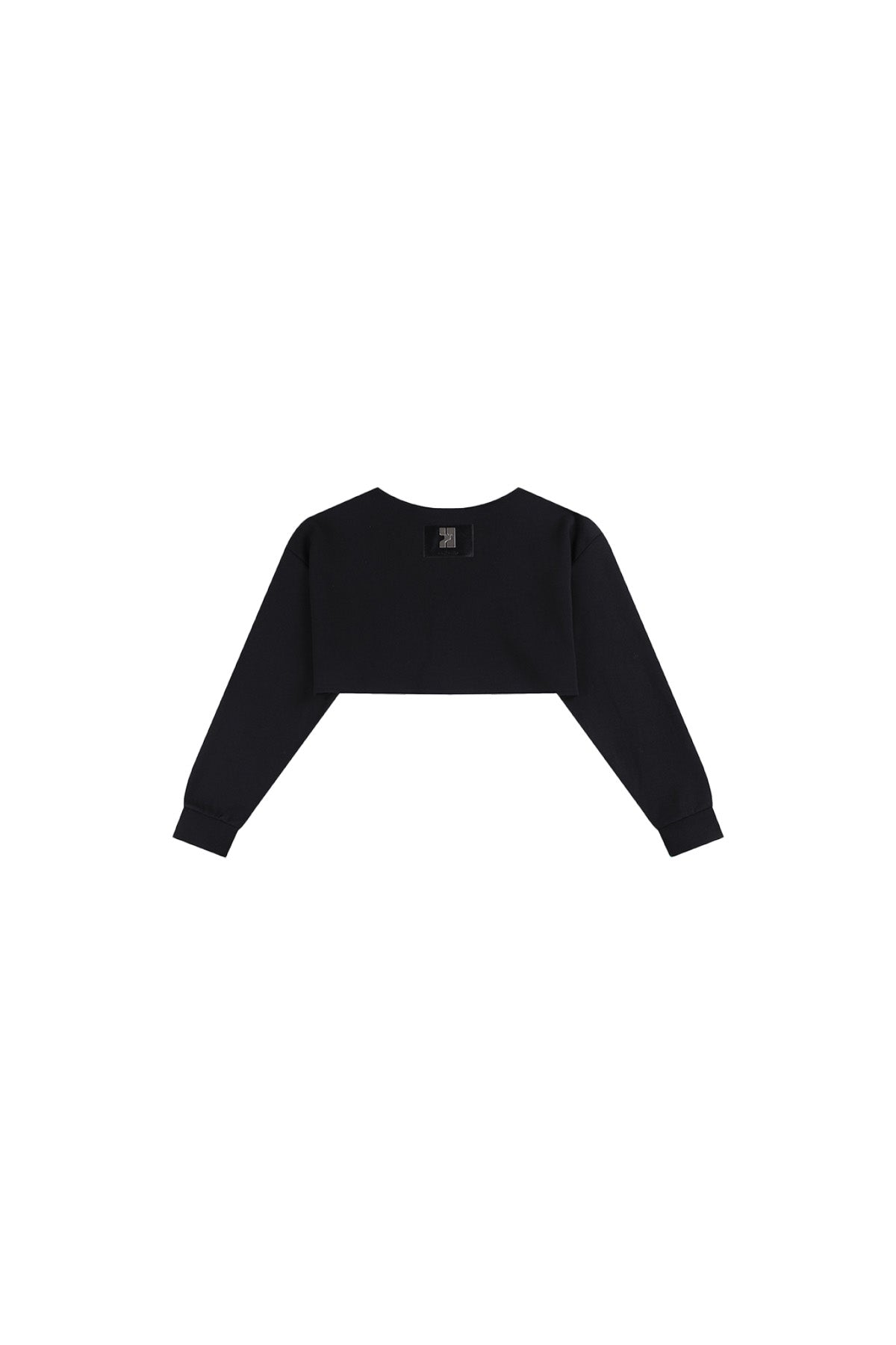 Scoop-Neck Cropped Jacket In Black - YJ1NGZYZJ? Official