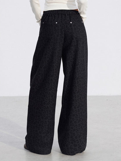 Wool-Blend Wide-Leg Trousers