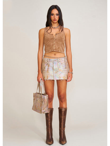 Rage Wild Diamond Denim Skirt Wild Diamond - CHINASQUAD