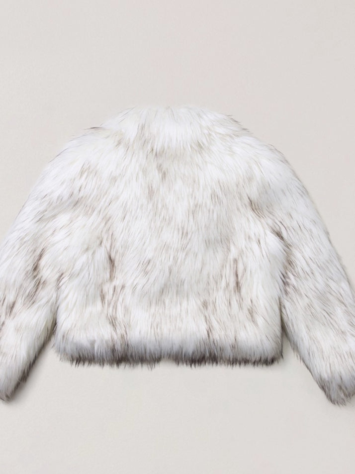 Cross Relic Wilderness Hunter Cropped Faux Fur Jacket