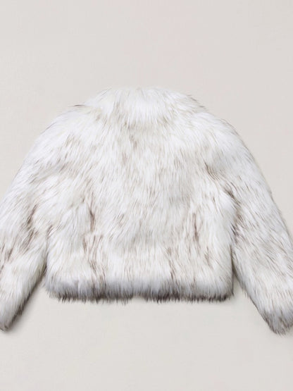 Cross Relic Wilderness Hunter Cropped Faux Fur Jacket