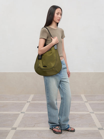 Regular-Shoulder Round Neck Short-Sleeve T-Shirt