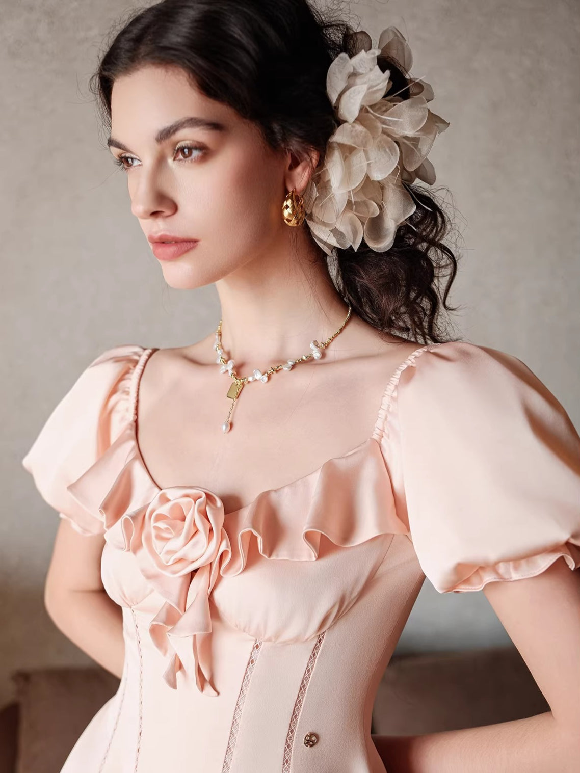 French Resort Waist-Defining Dress