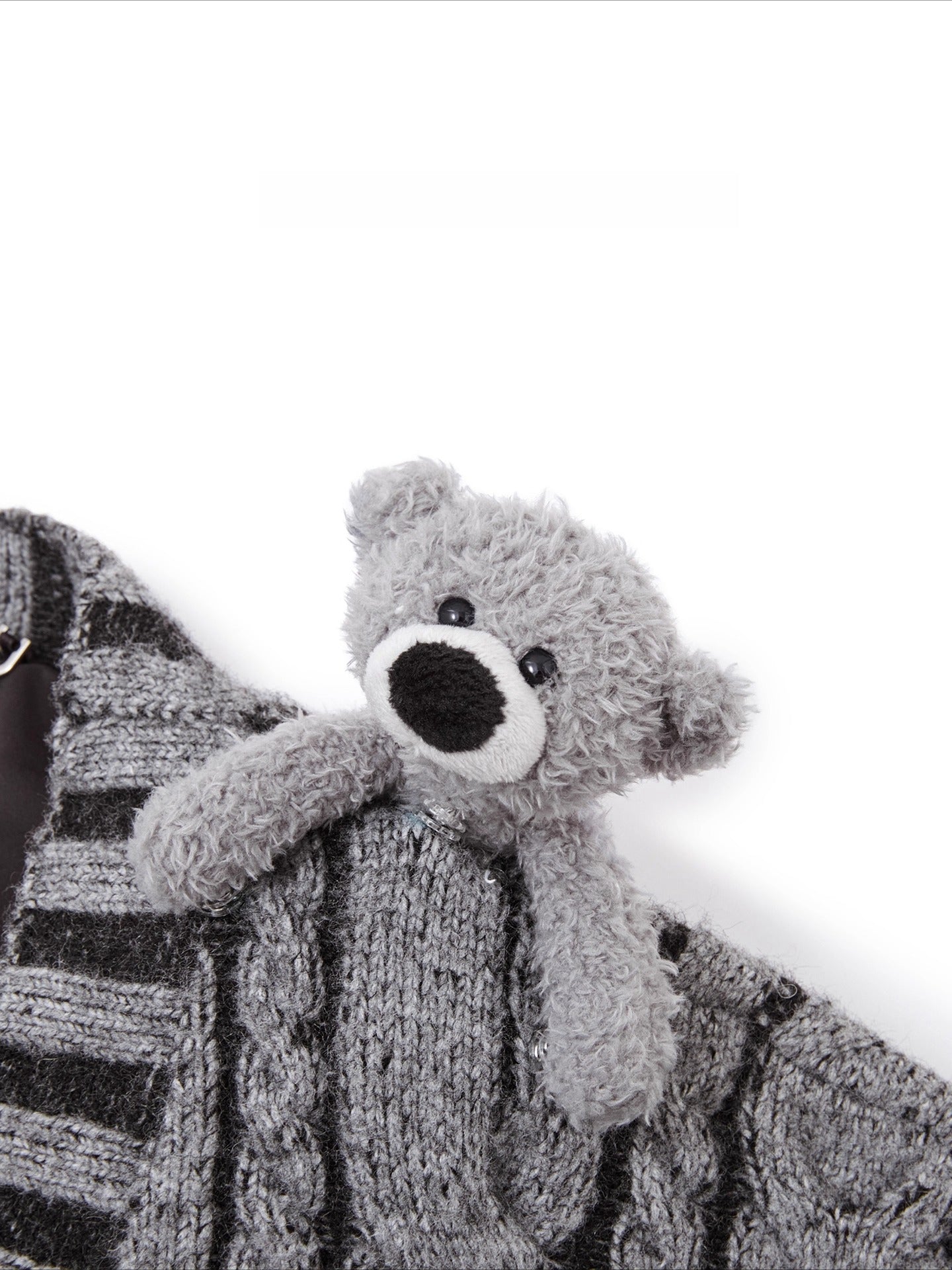 Twist-Knit Unisex V-Neck Cardigan