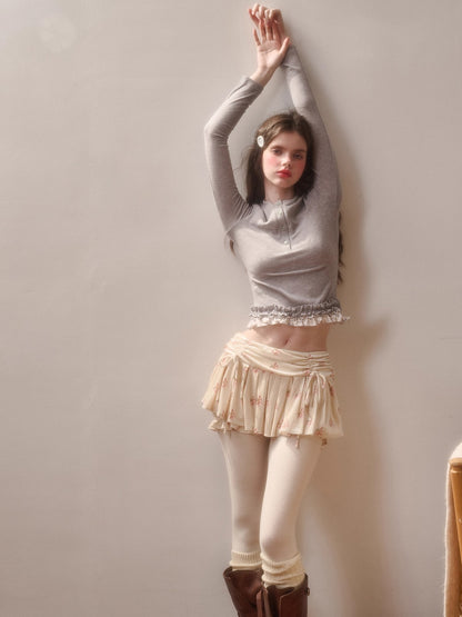 Little Velvet Bunny Printed Fitted T-Shirt