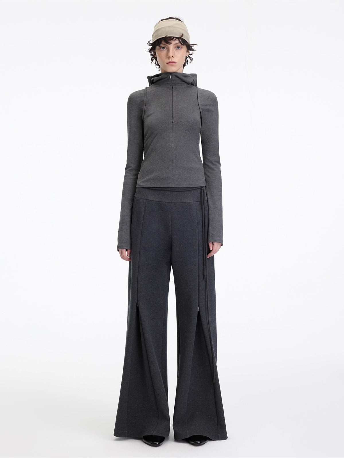 Antibacterial Lyocell Stretch Micro-Flare Pants