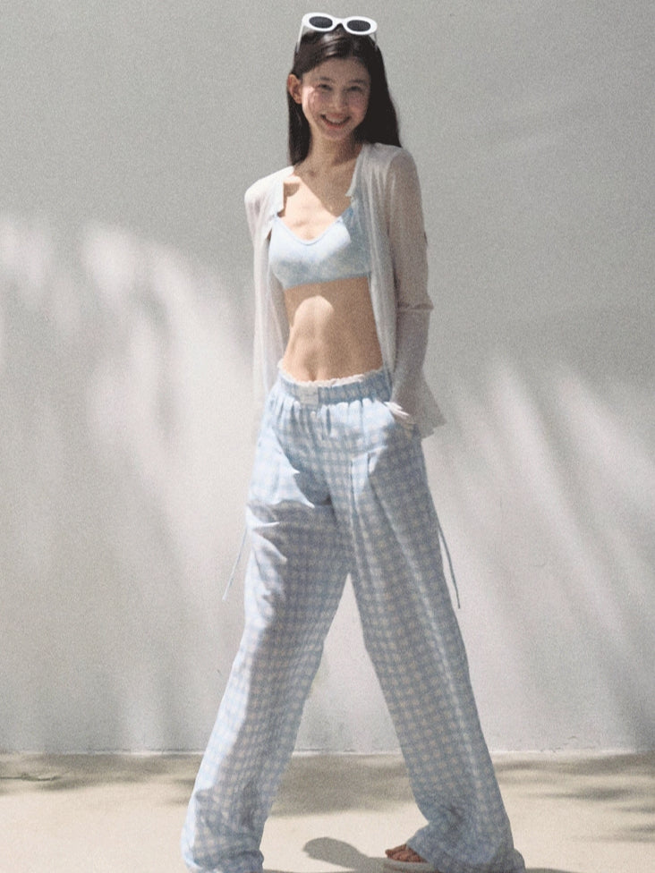 Tencel–Linen Relaxed Wide-Leg Pants