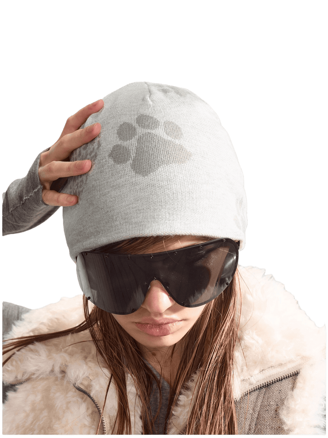 Dual-Tone Reversible Wool Knit Beanie