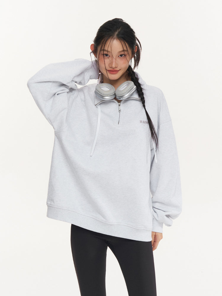 Light Gray Oversize Sweatshirt