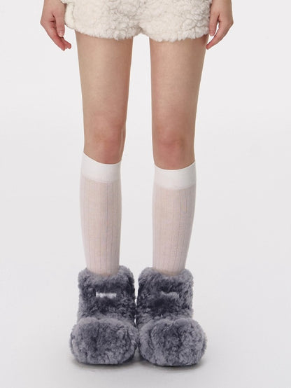 Cute Flat Warm Winter Snow Boots