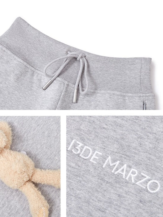 High-Waist Flared Sweatpants