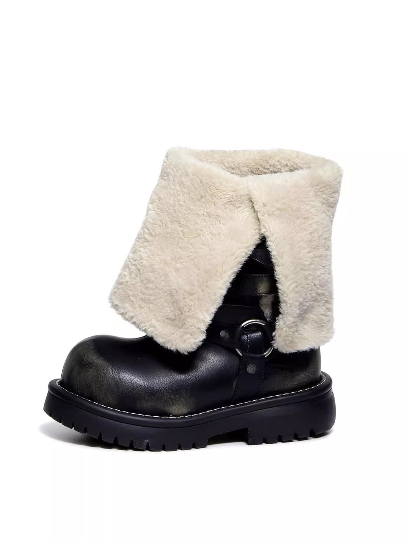 Convertible Fold-Over Knight Boots