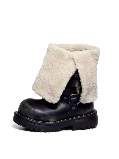 Convertible Fold-Over Knight Boots