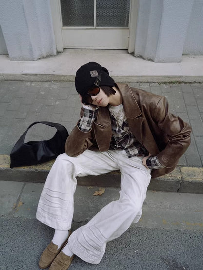 Rolled-Edge Single-Layer Wool Beanie