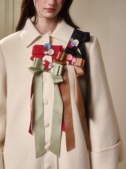 Playful Winter 100% Wool Cape Coat