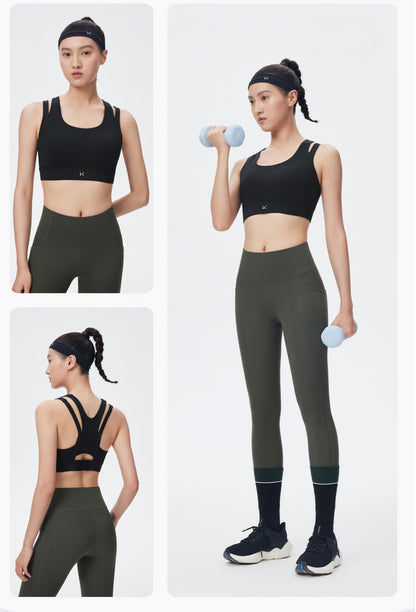 Full-back Hook Closure Sports Bra