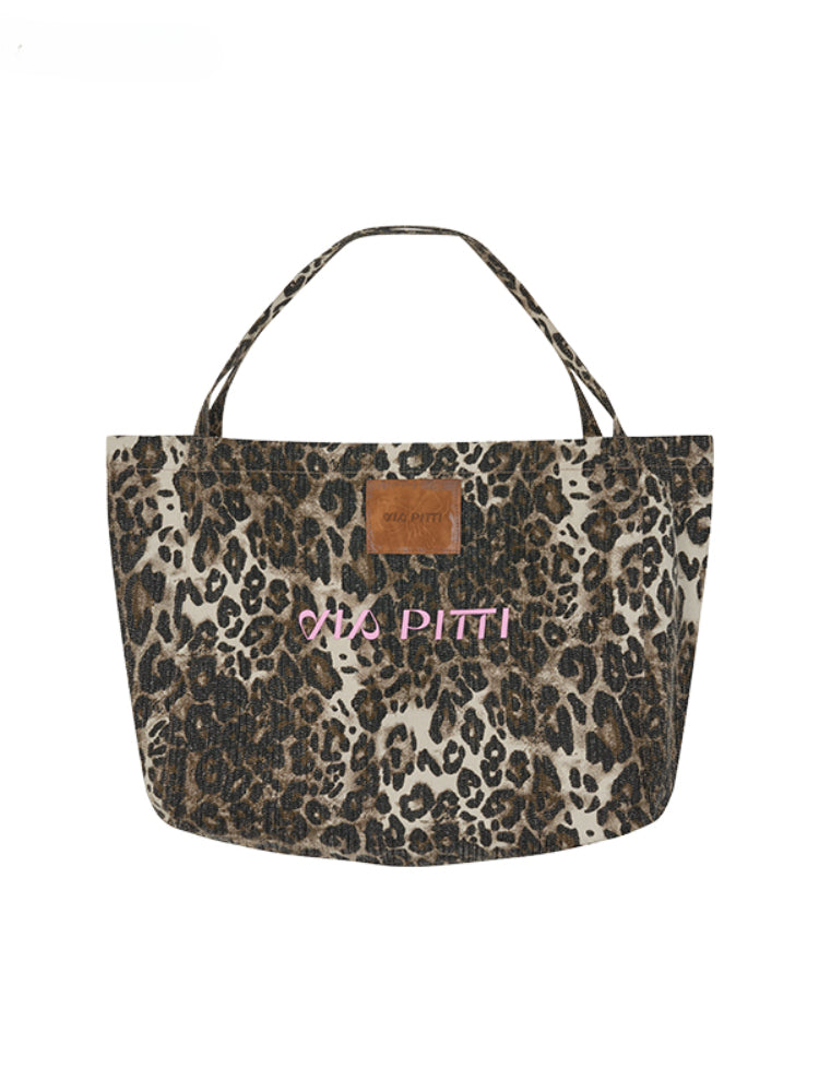 Korean Style Custom Leopard Print Bag