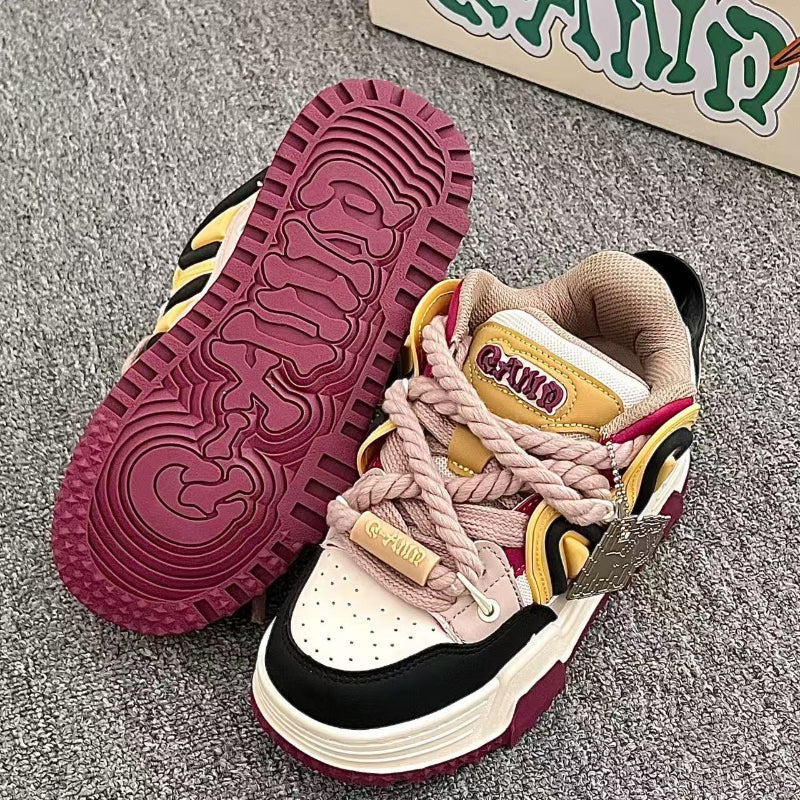 Turmeric Purple Chunky Casual Sneakers