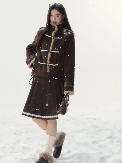 Vintage Duffle Wool-Blend Jacket