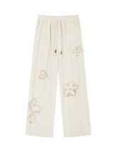 Floral Pleated Drawstring Pants - CHINASQUAD