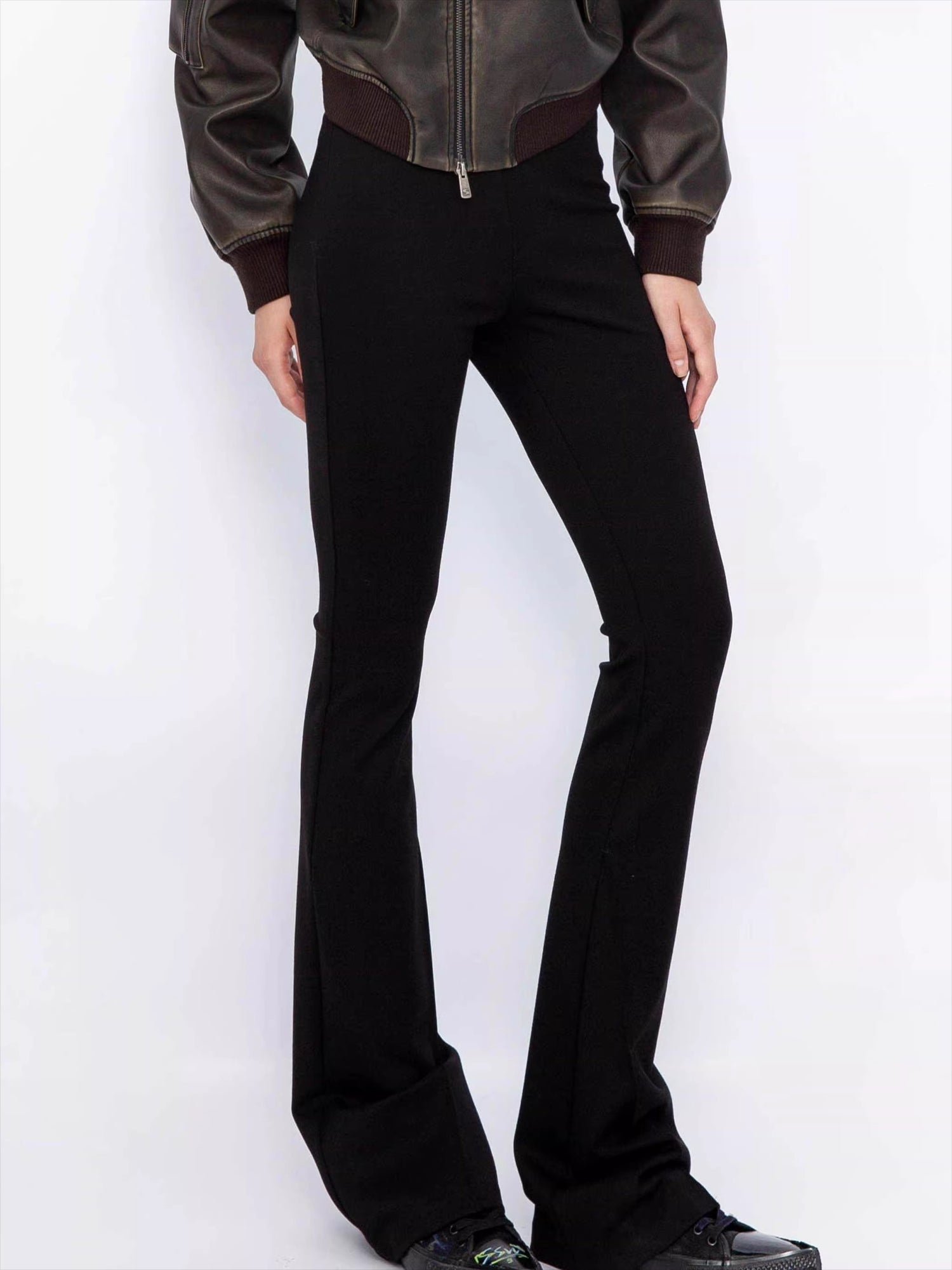 High-Stretch Slimming Micro-Flare Pants