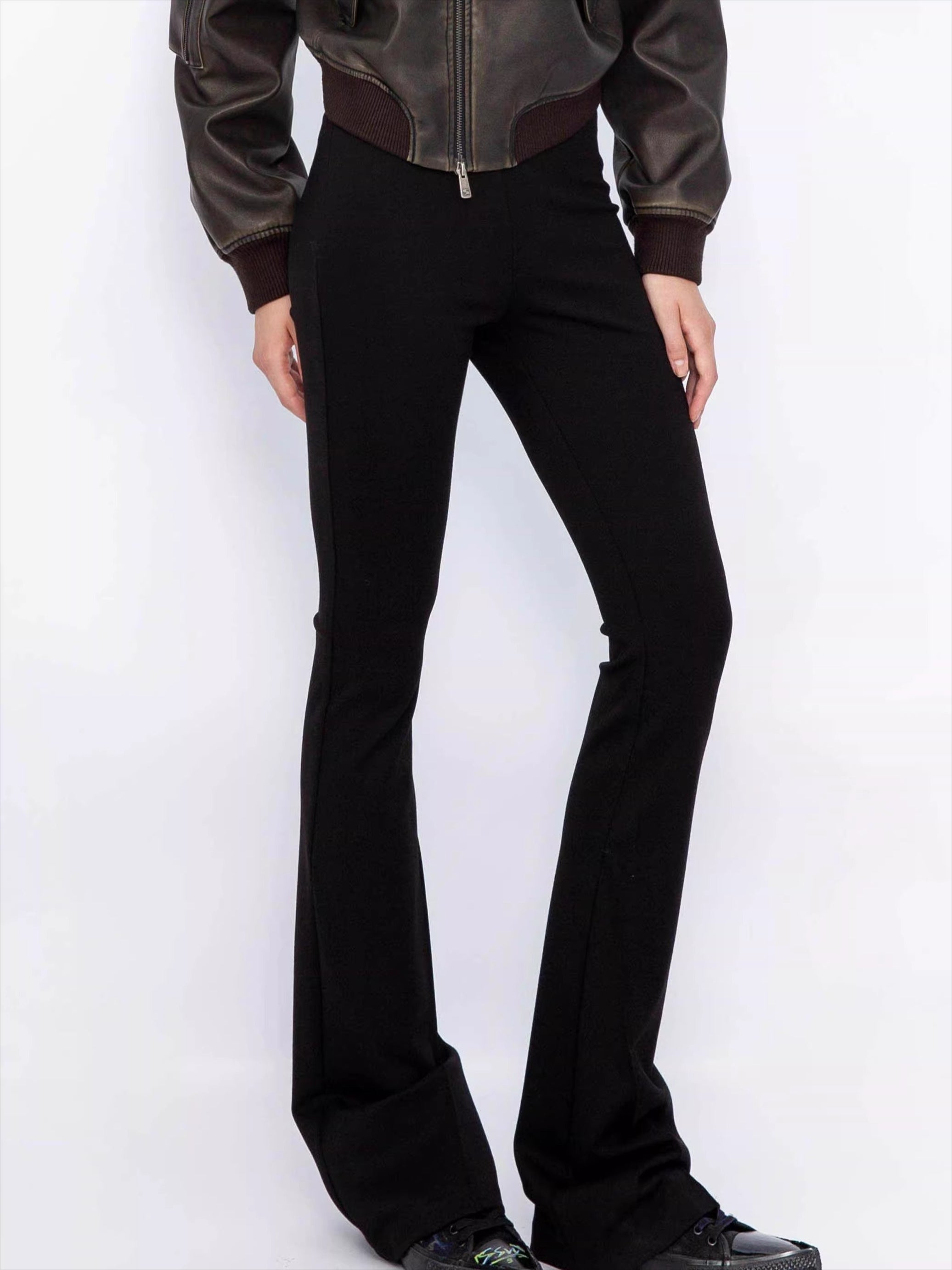 High-Stretch Slimming Micro-Flare Pants