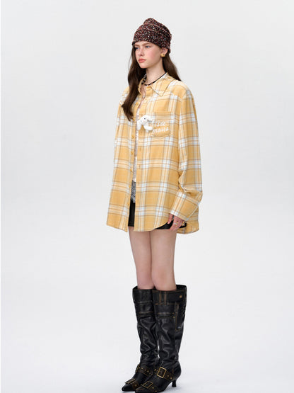 Plaid Pocket Companion Long-Sleeve Shirt Jacket