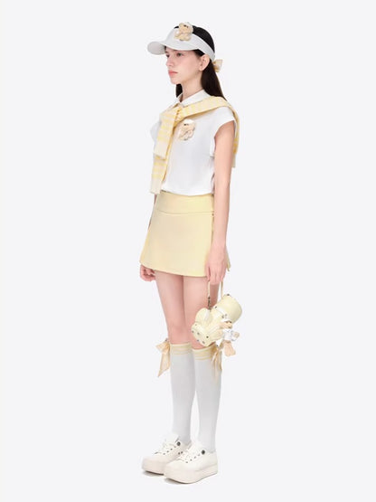 Golf Slit Skort Mini Skirts