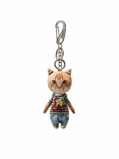 Funny 3D Cat Doll Bag Charm - CHINASQUAD