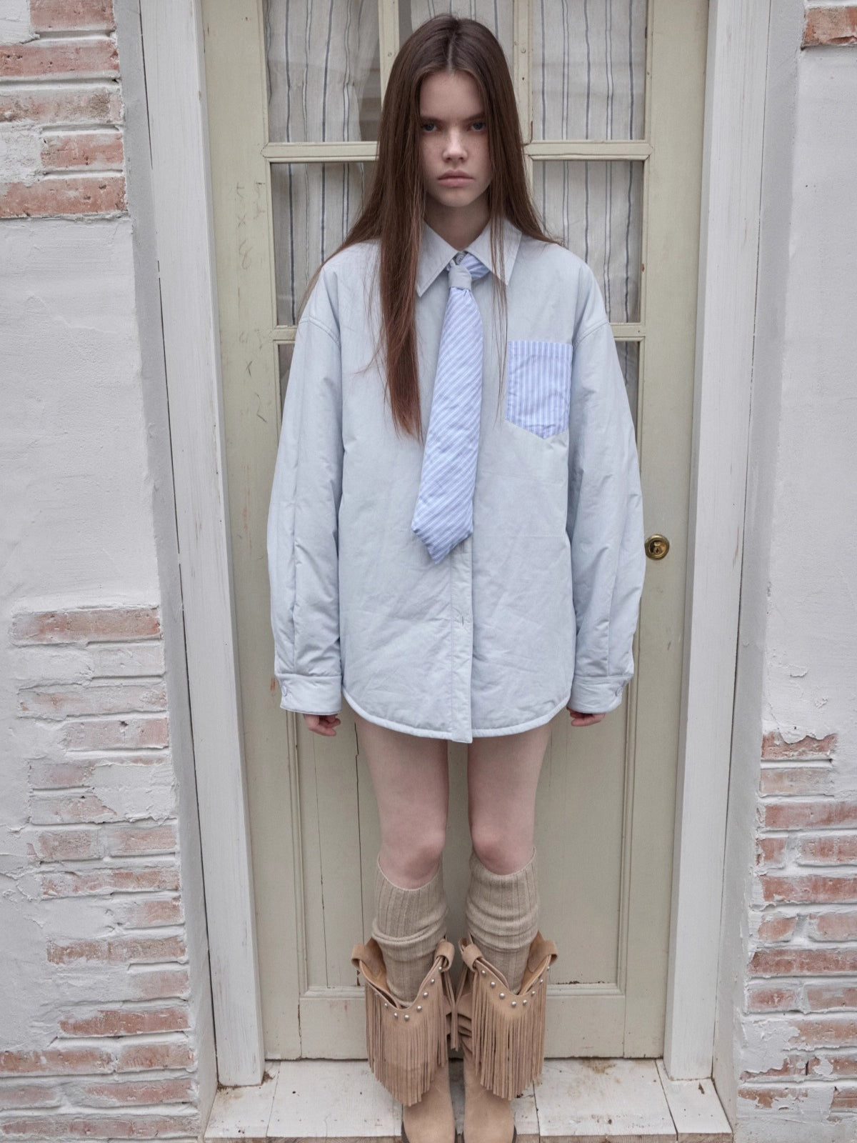 Wool Blend Over-the-Knee Slouchy Socks