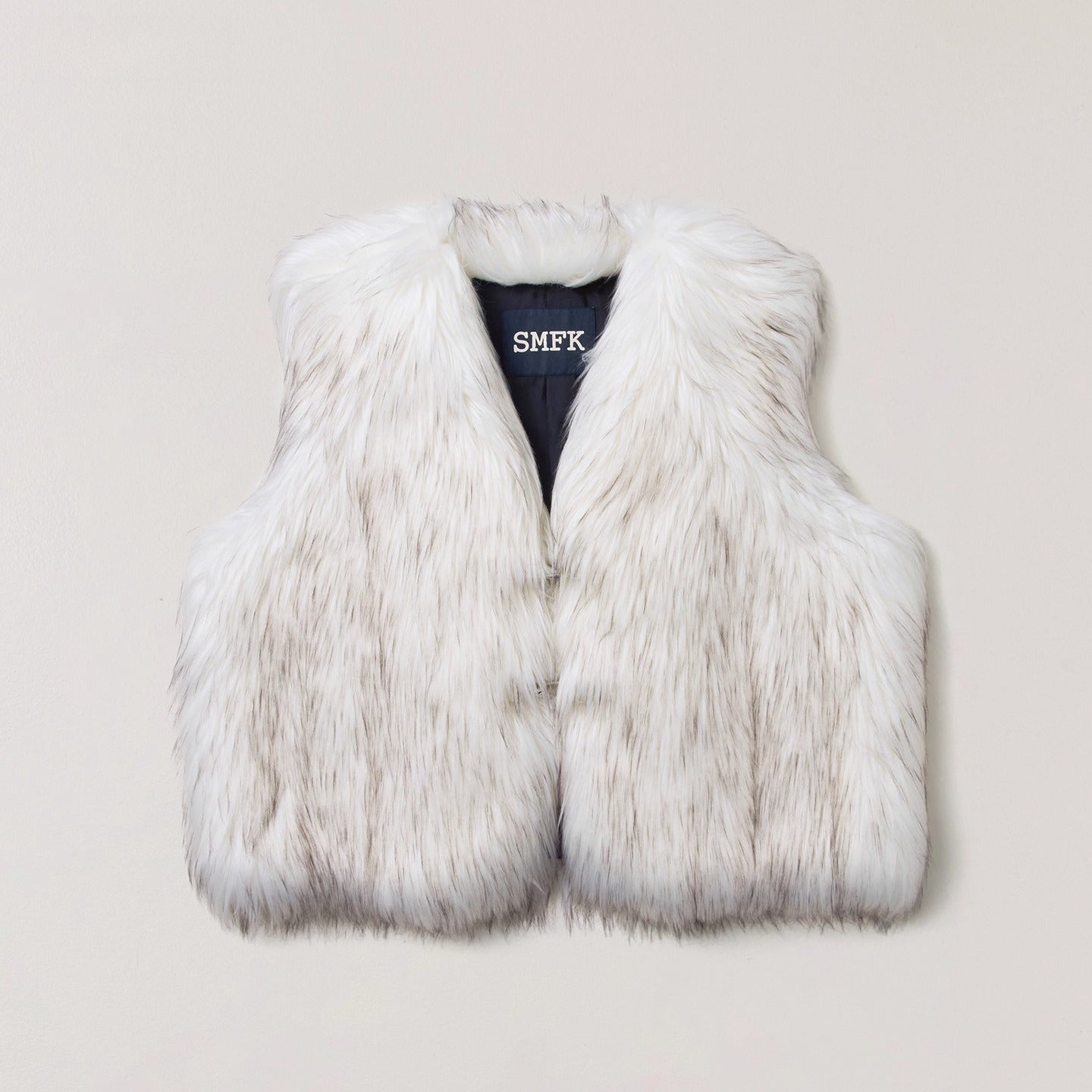 Cross Relic Oversized Faux Fur Vest