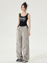 Color-block Tie-up Fitted Tank Top - CHINASQUAD
